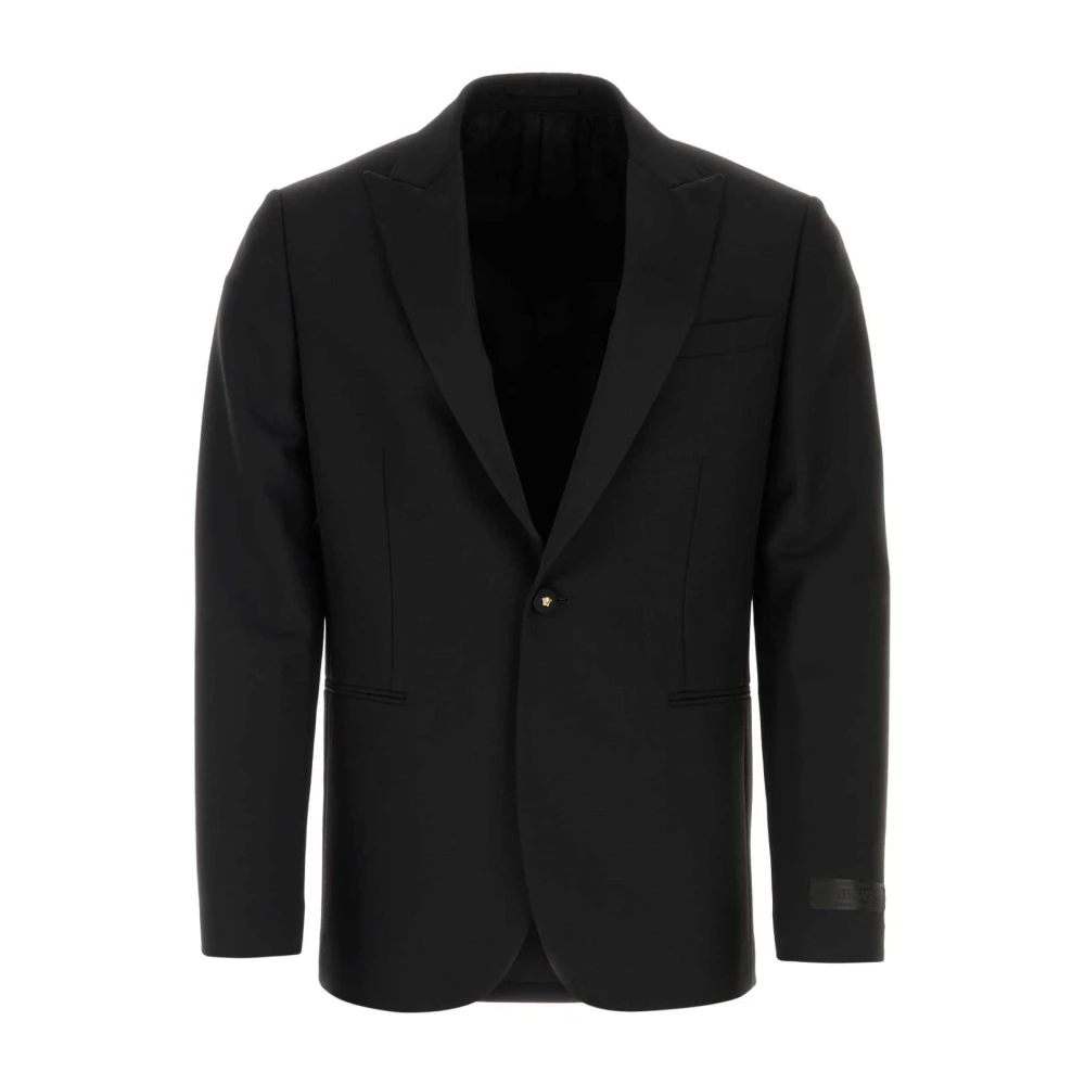 Versace Men's Black Stylish Wool Blend Blazer