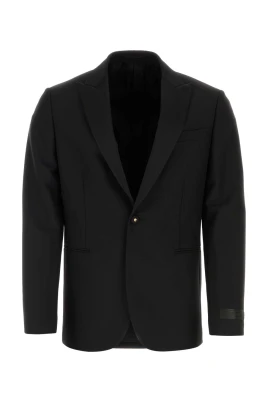 Stilren Svart Ull Blazer
