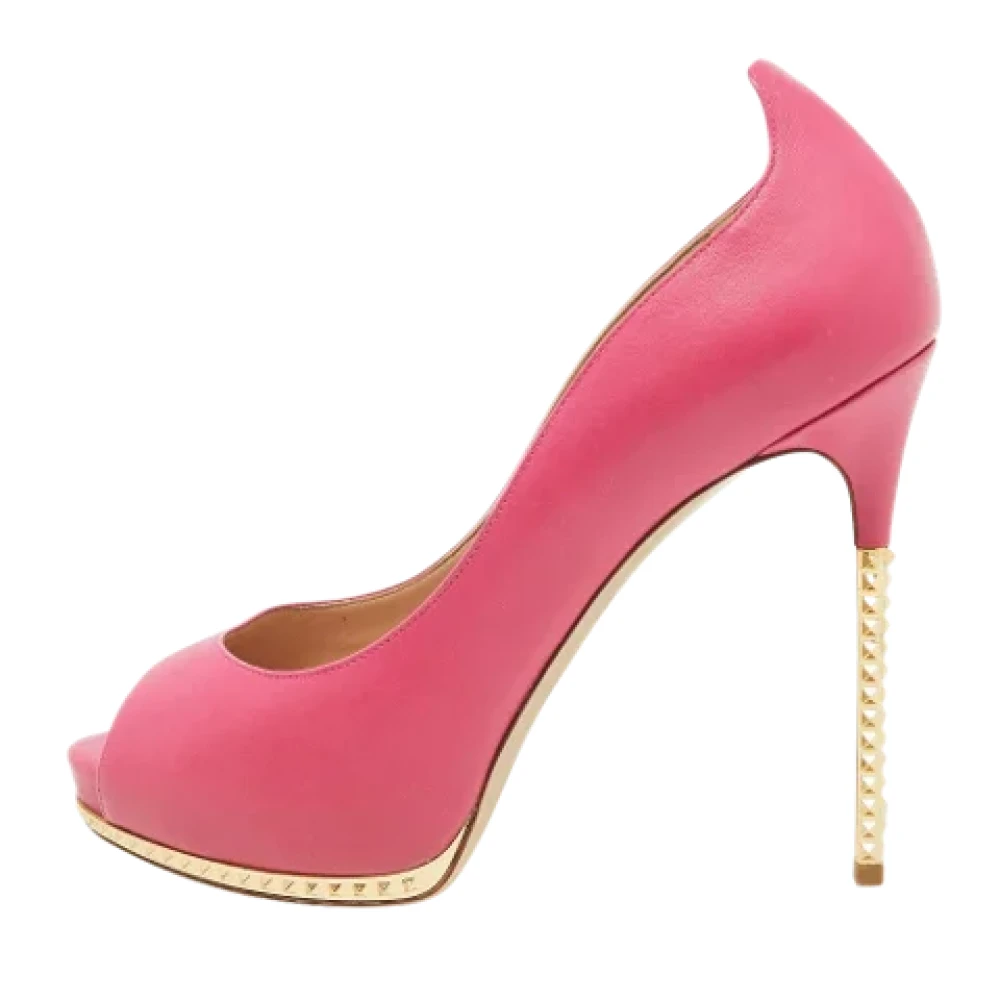 Valentino Vintage Pre-owned Leather heels Pink Dames