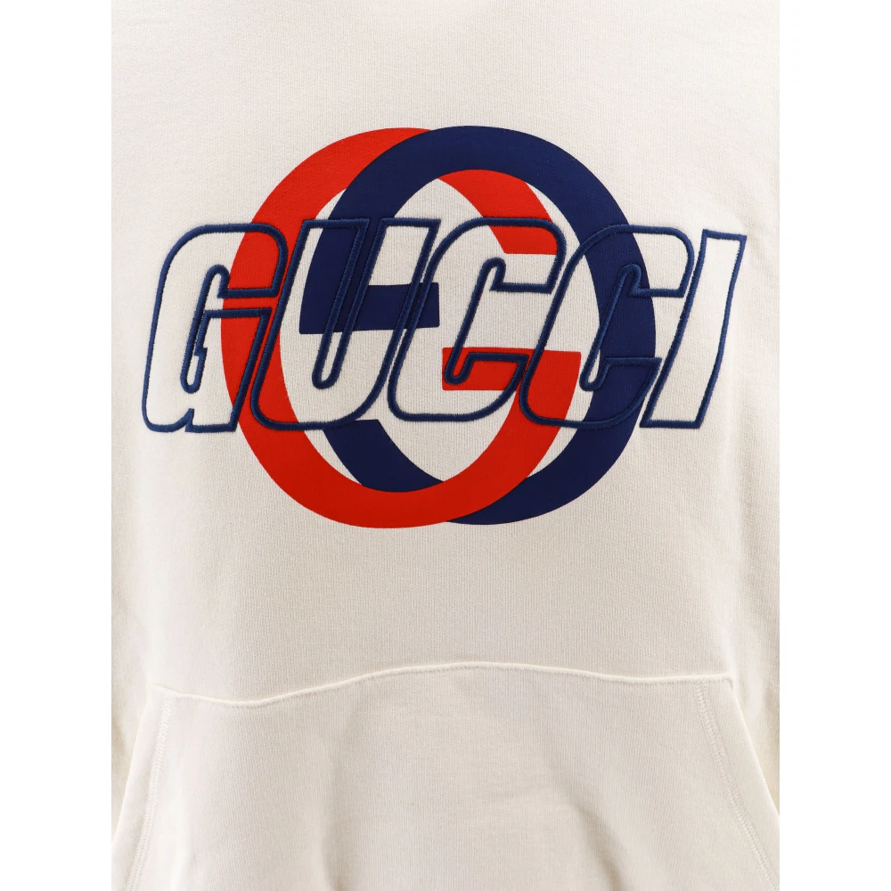 Gucci GG Interlocking Katoenen Sweatshirt White Heren