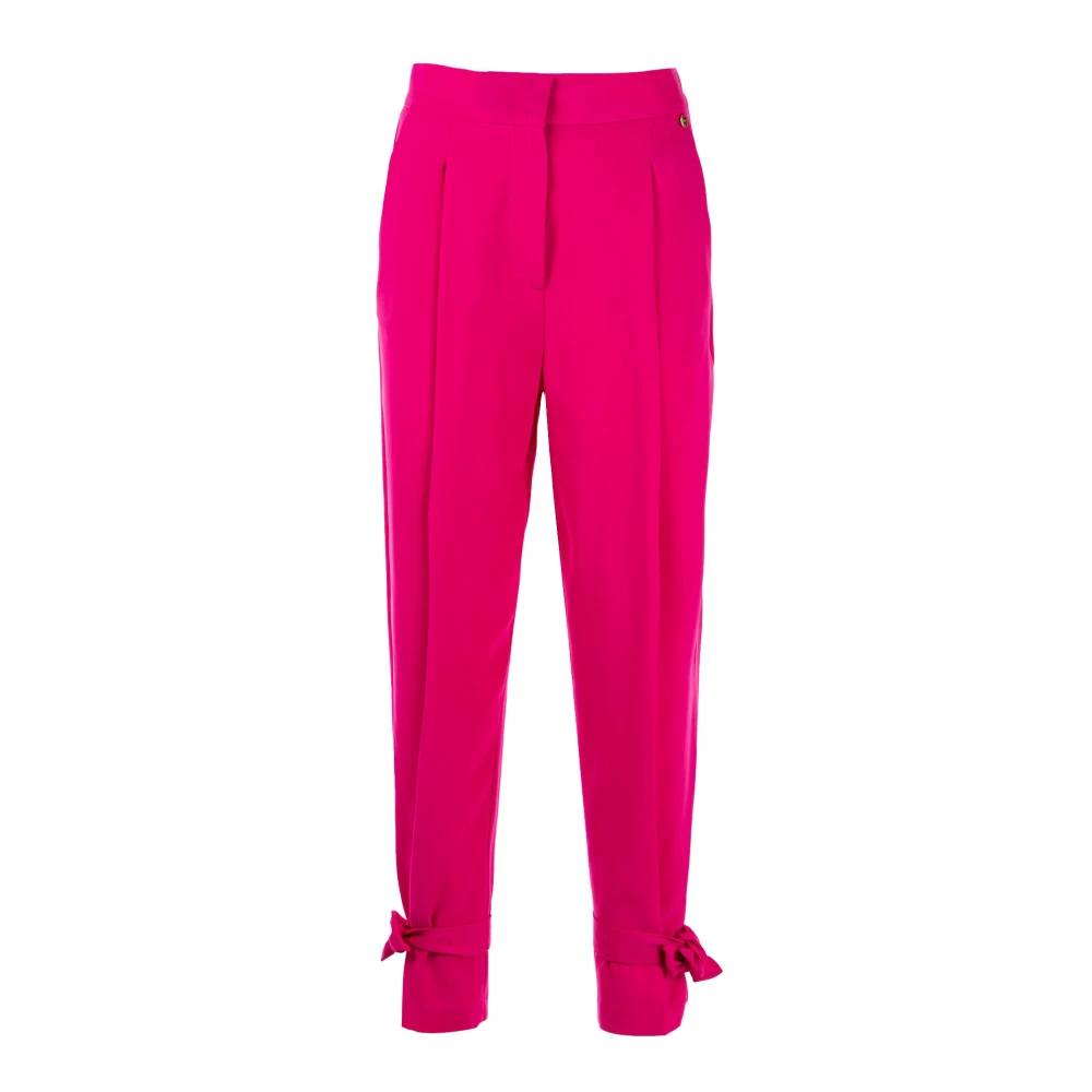 Liu Jo Hoge taille zachte damesbroek Pink Dames