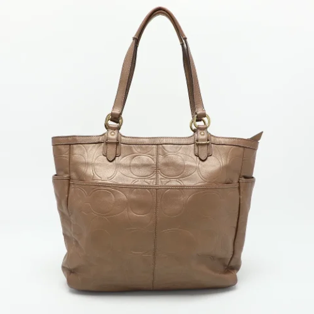 Coach Pre-owned Leather totes Brown Dames