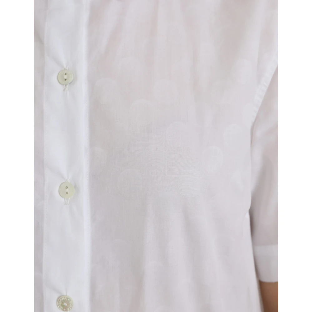 Dolce & Gabbana Wit Poloshirt met Kraag White Dames