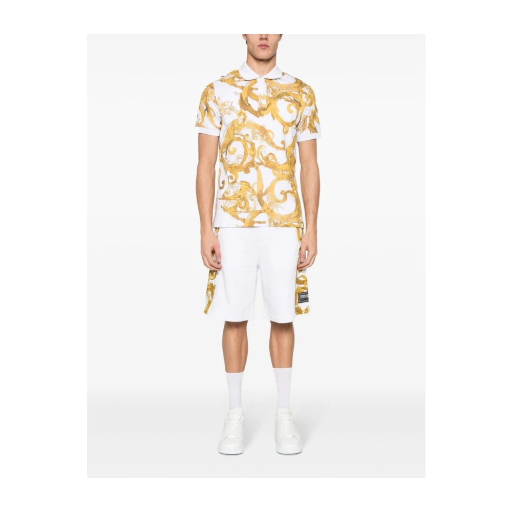 Versace Jeans Couture Witte Herenshorts Ss24 White Heren