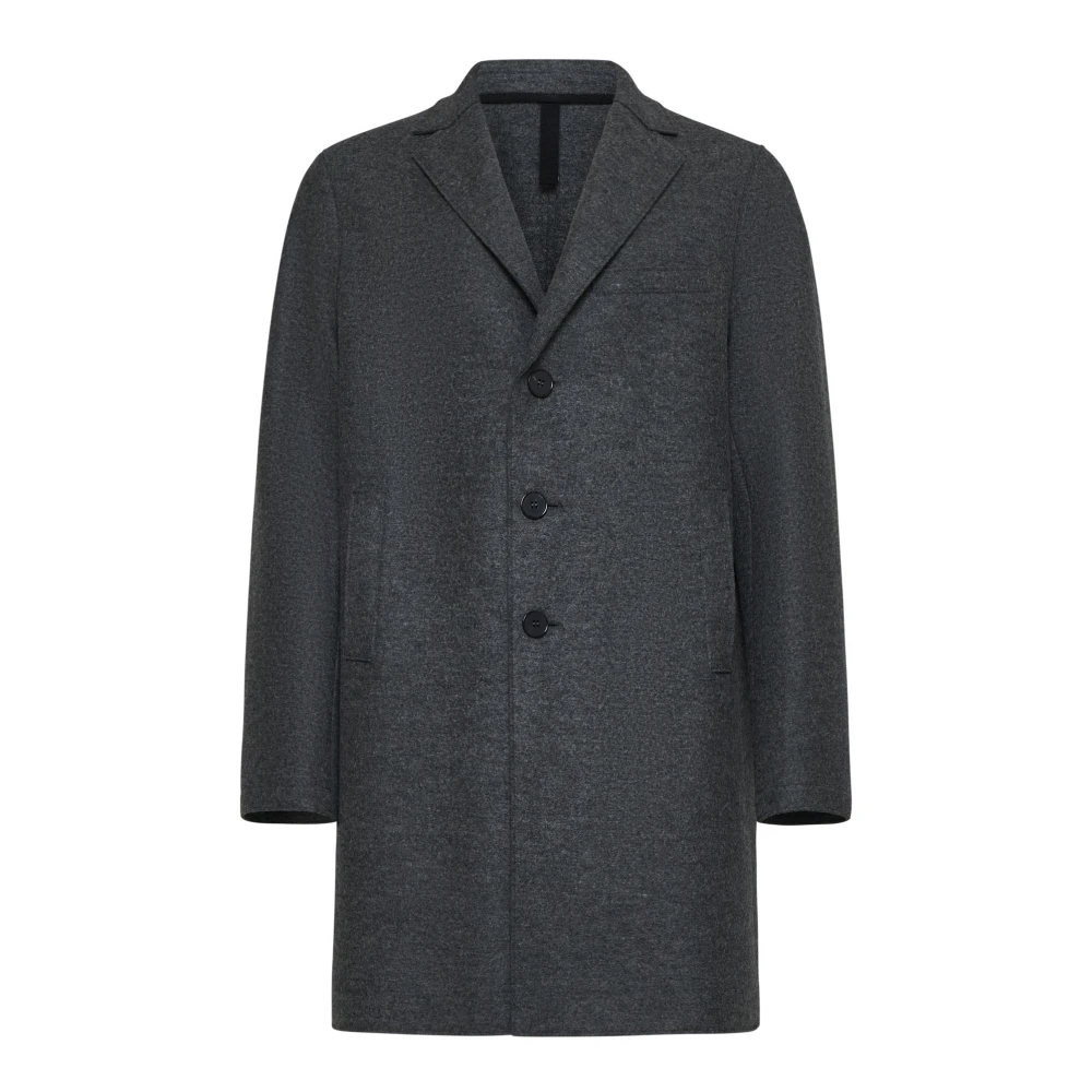 Harris Wharf London Boxy Coat Gray Heren