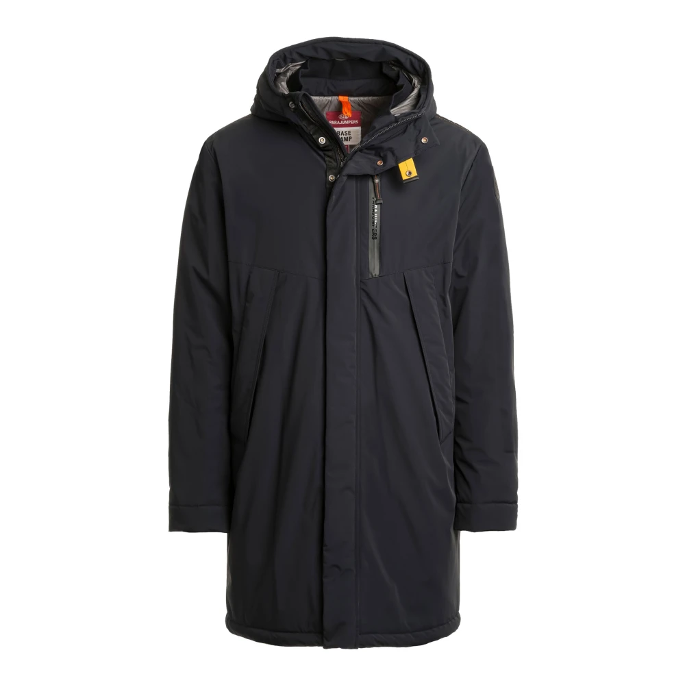 Parajumpers Lange Parka Jas met Verstelbare Capuchon Black