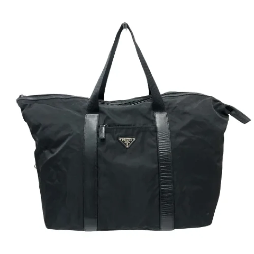 Prada Vintage Pre-owned Fabric totes Black Dames