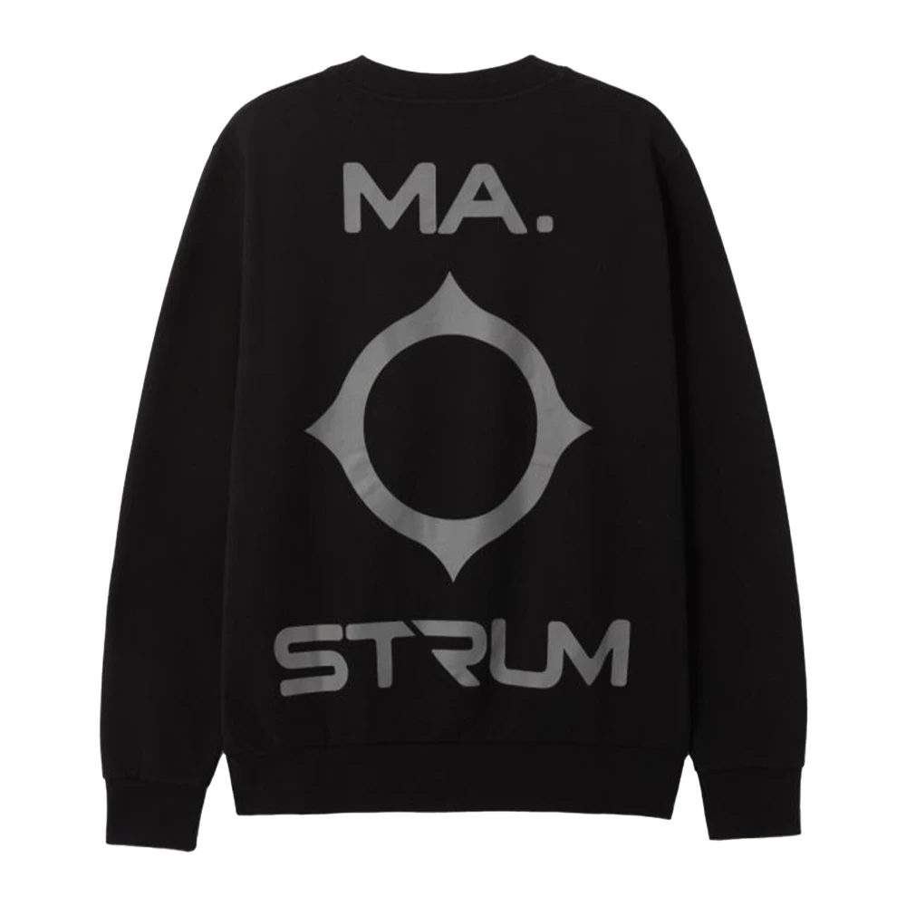 Ma.strum Logo Sweater in Zwart Black Heren