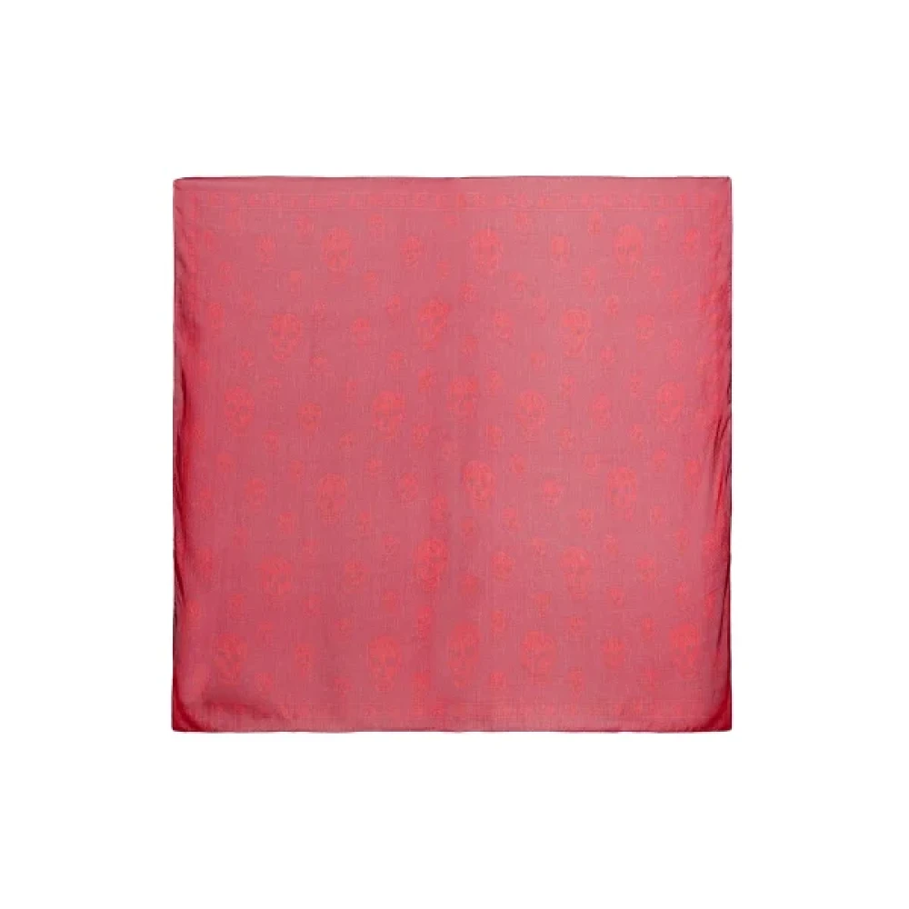 alexander mcqueen Fabric scarves Red Dames
