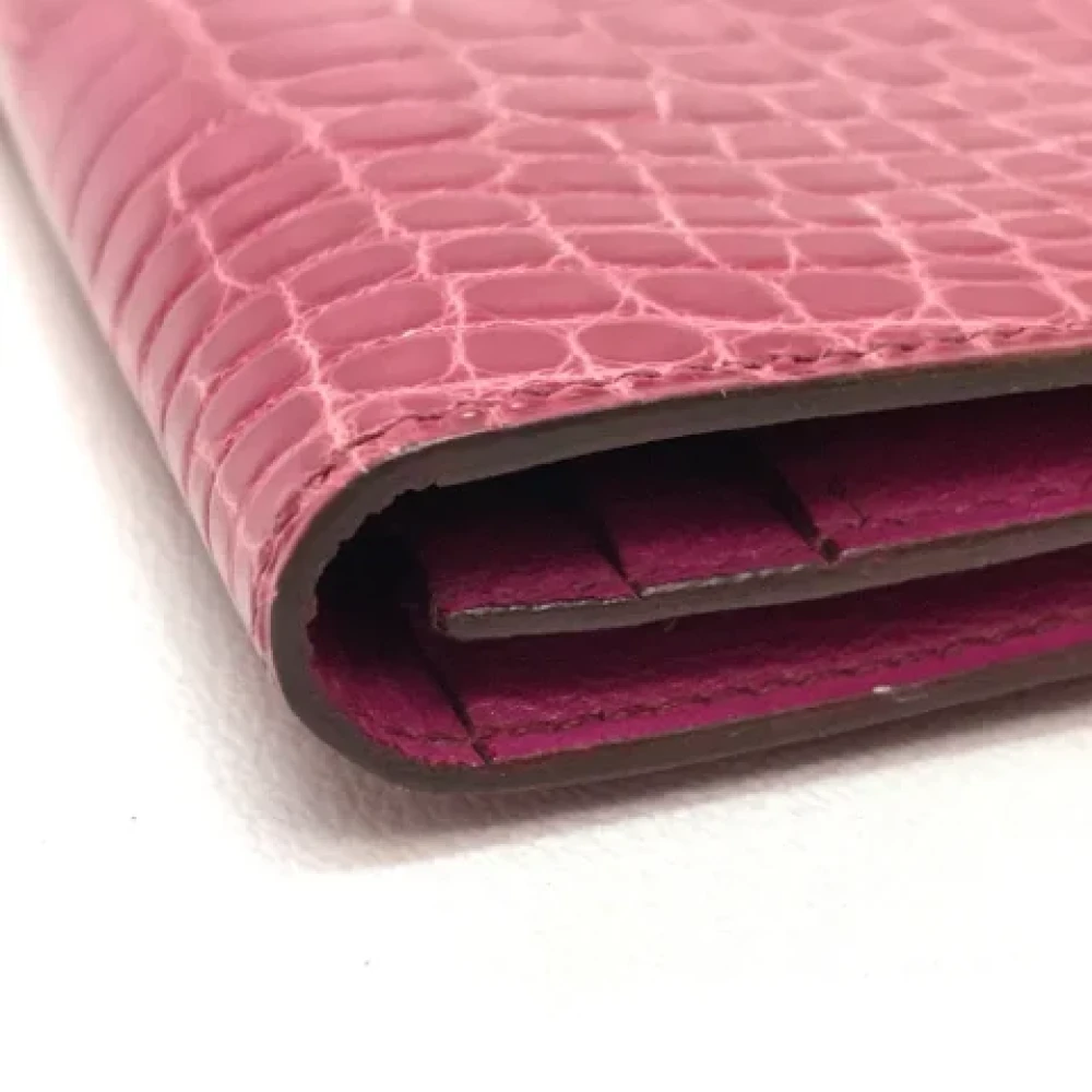 Hermès Vintage Pre-owned Leather wallets Red Dames