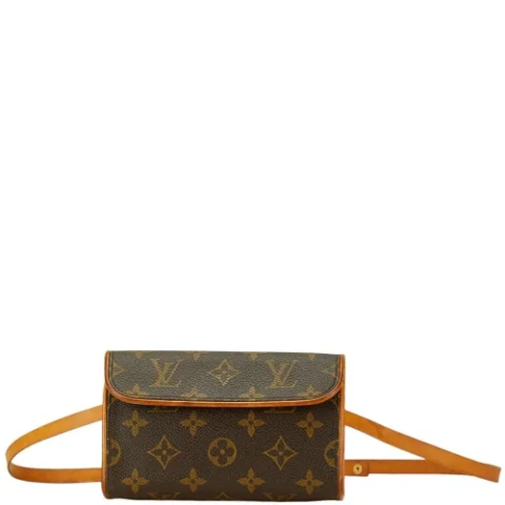 Louis Vuitton Vintage Pre-owned Canvas clutches Brown Dames