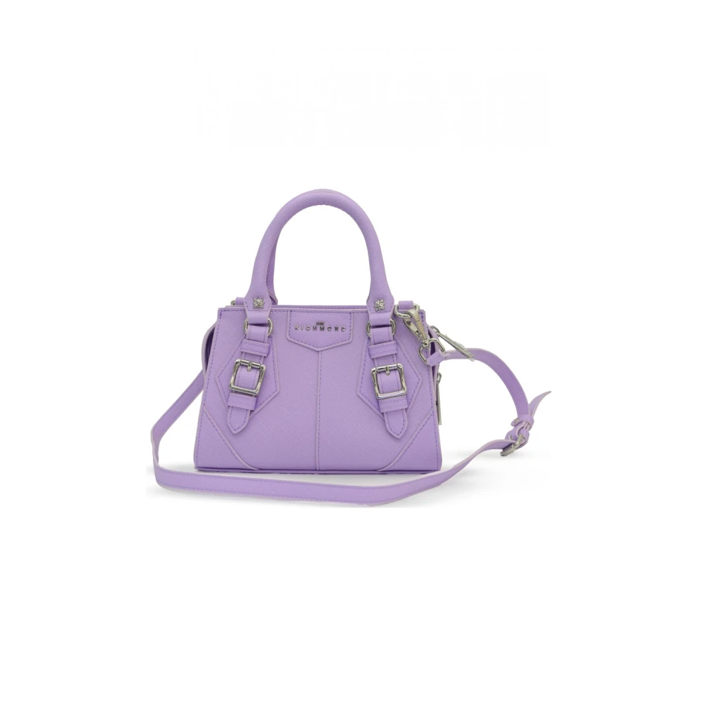 John Richmond Paarse Saffiano Leren Handtas Rwp24141Bo Purple Dames