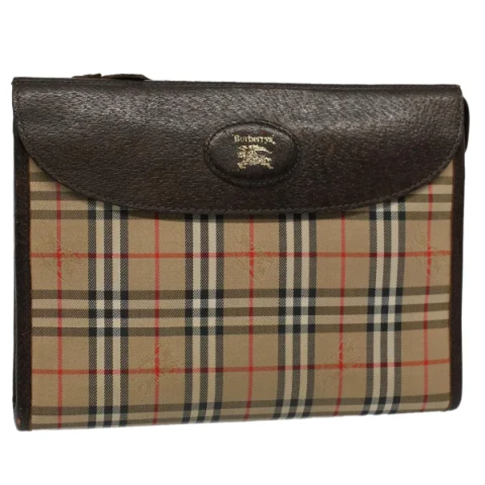 Burberry Vintage Pre-owned Canvas clutches Multicolor Dames