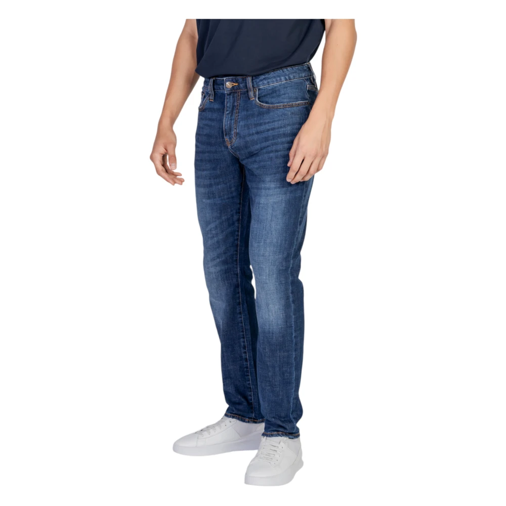 Armani Exchange Blauwe Zip Broek met Zakken Blue Heren