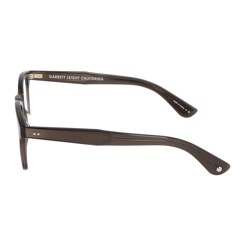 Garrett Leight Vierkante acetaat montuur zonnebril Gray Unisex