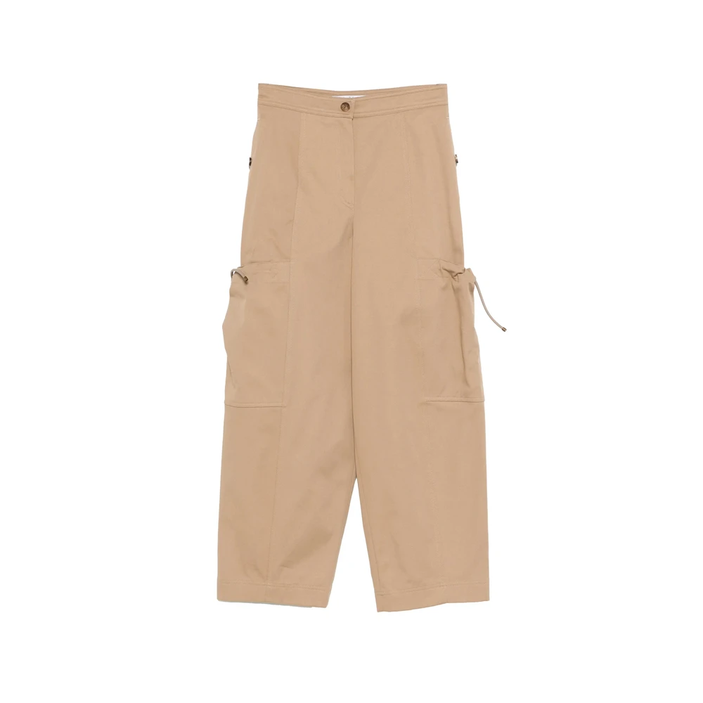 Max Mara Brown Wide Trousers, Female, M, Wide Trousers