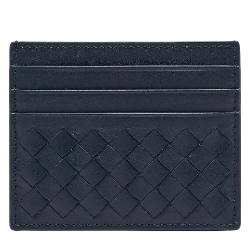 Bottega Veneta Vintage Pre-owned Leather wallets Blue Heren