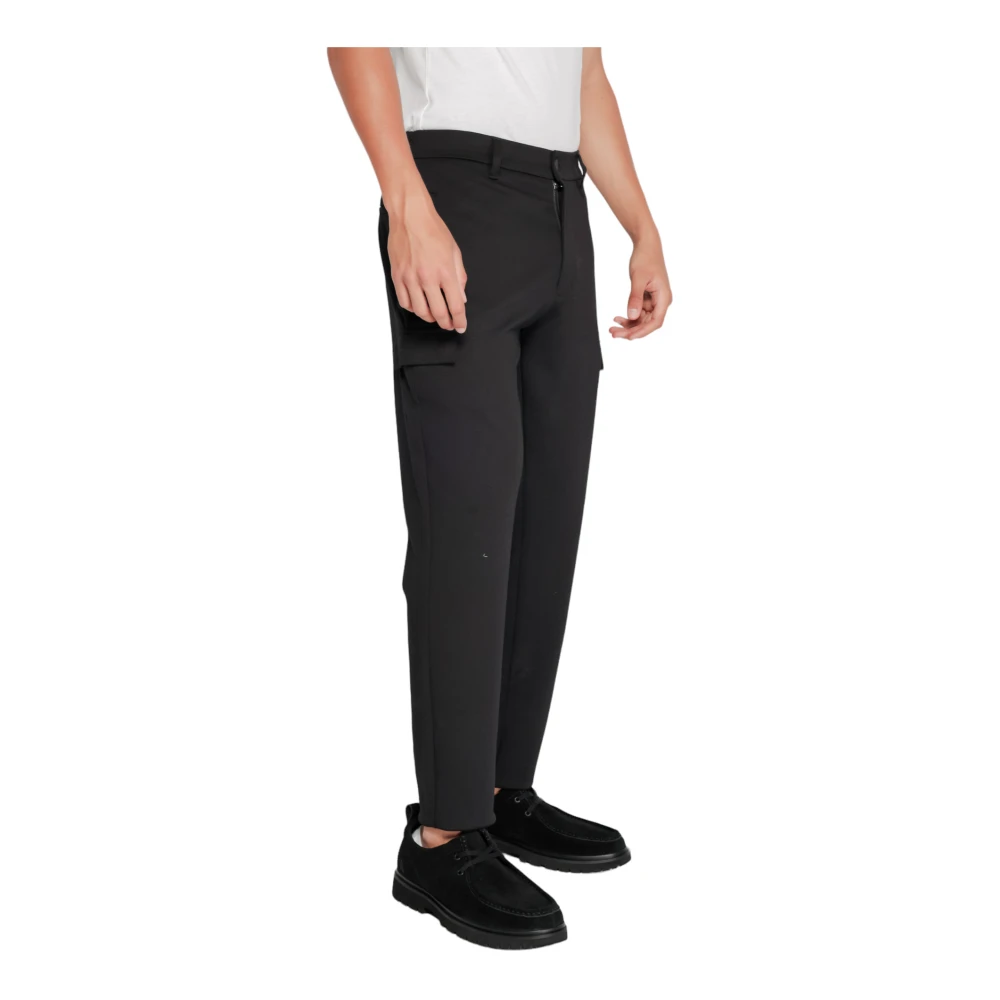 Calvin Klein Gebreide Tapered Broek Herfst Winter Collectie Black Heren