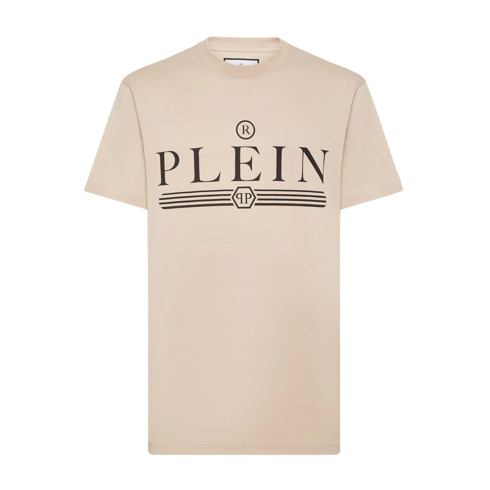 Philipp Plein Stilren T-shirt med Unik Design Beige, Herr