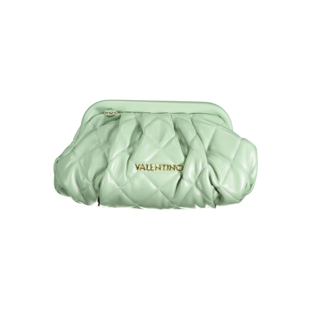 Valentino By Mario Valentino Women's Green Polyethylene Handbag With Adjustable Shoulder Strap