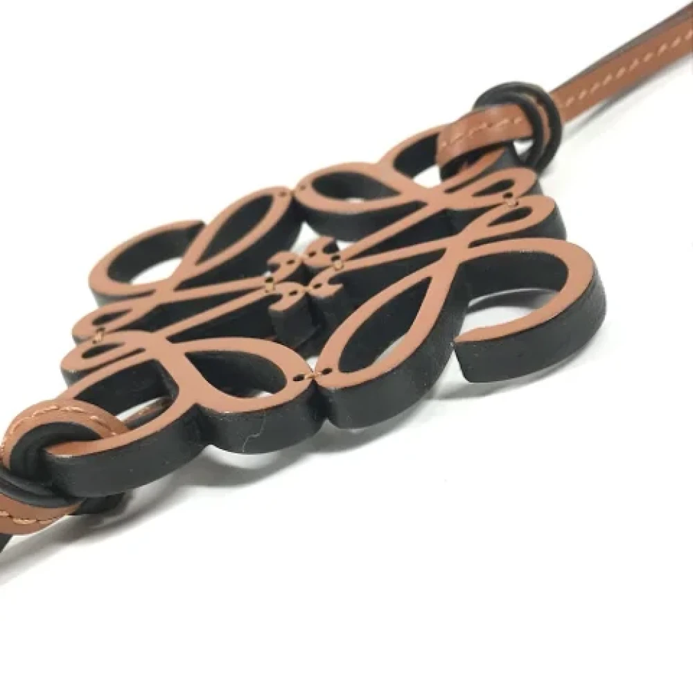 Loewe Pre-owned Leather key-holders Black Dames
