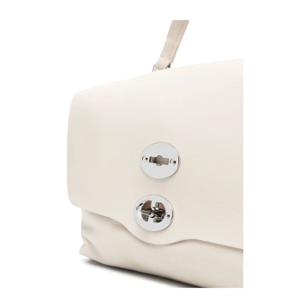Zanellato Witte Twist-Lock Schoudertas White Dames