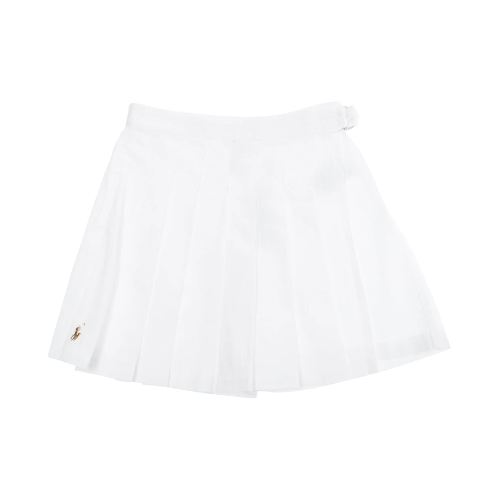 Polo Ralph Lauren Vit Broderad Pony Shorts Bomull Flicka White, Flicka