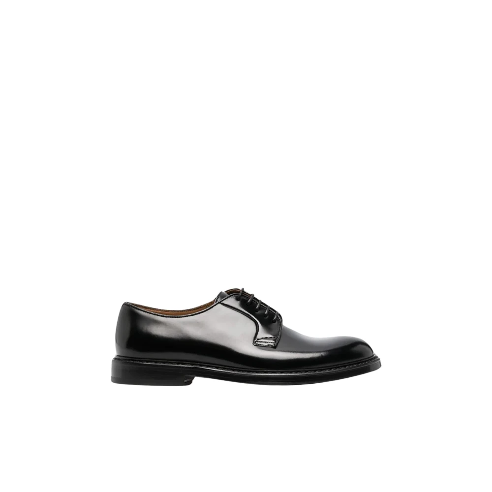 Doucal's Satinleren Derby Schoen Black Heren