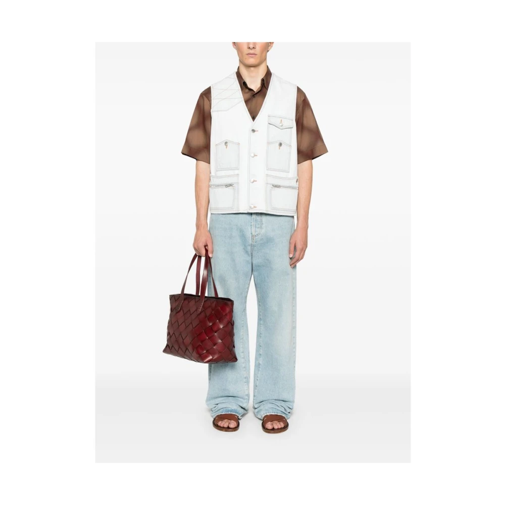 Bally Mouwenloze Bovenkleding met Zakken Blue Heren