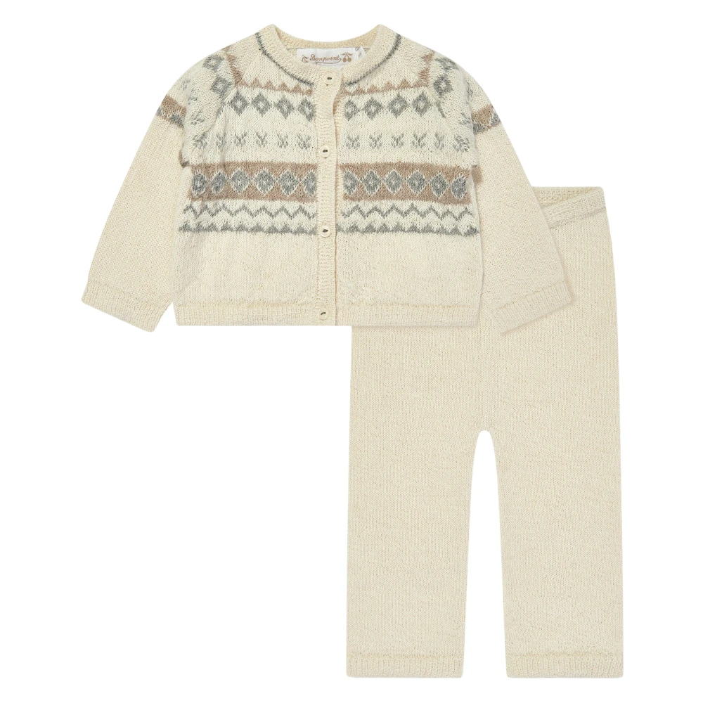 Bonpoint Women's Ivory Griffin Trouser Set For Baby Boys