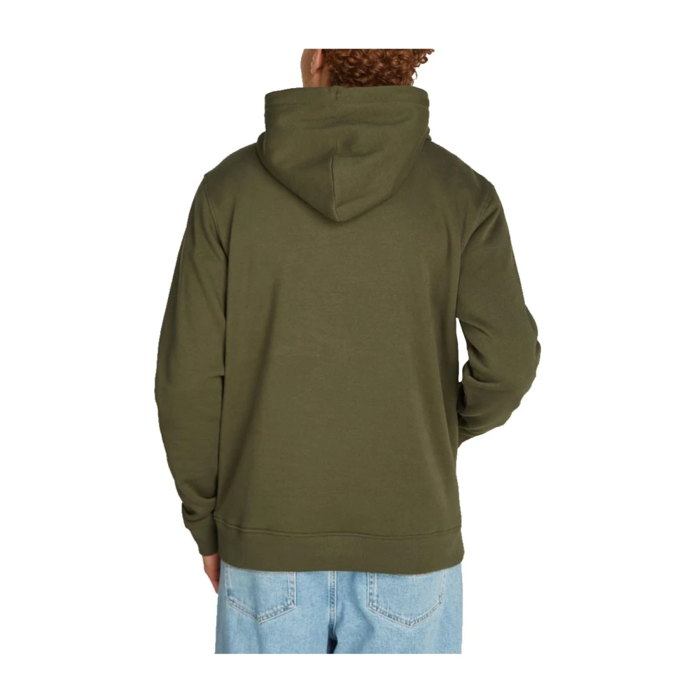 Tommy Hilfiger Gouden Linear Sweatshirt met Iconisch Logo Green Heren
