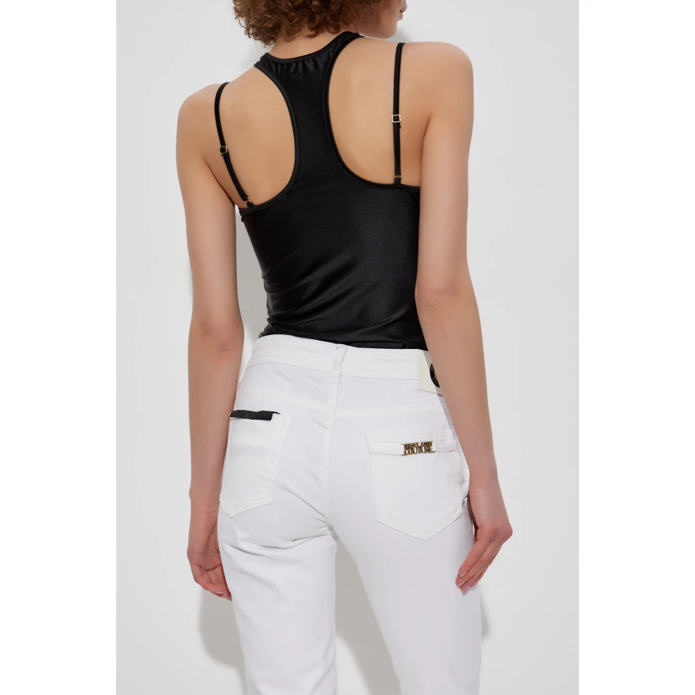 Versace Jeans Couture Off-shoulder bodysuit Black Dames