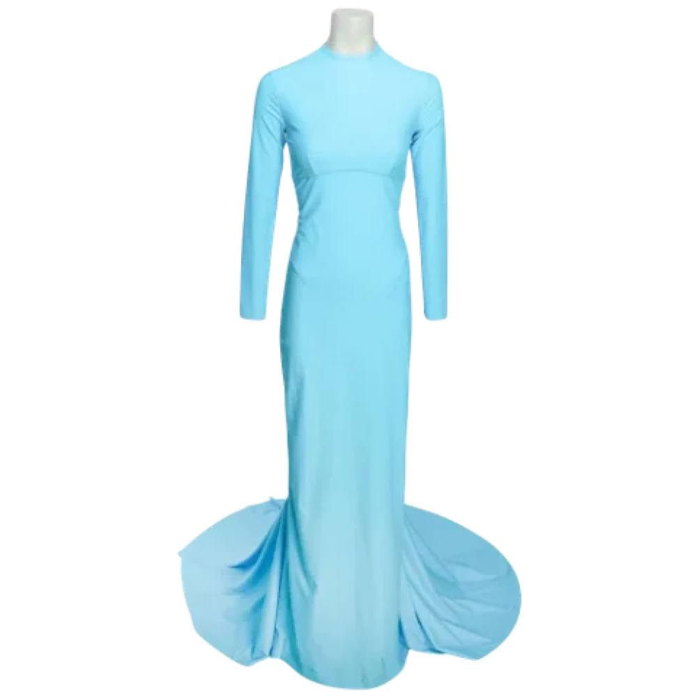 Balenciaga Vintage Pre-owned Fabric dresses Blue Dames