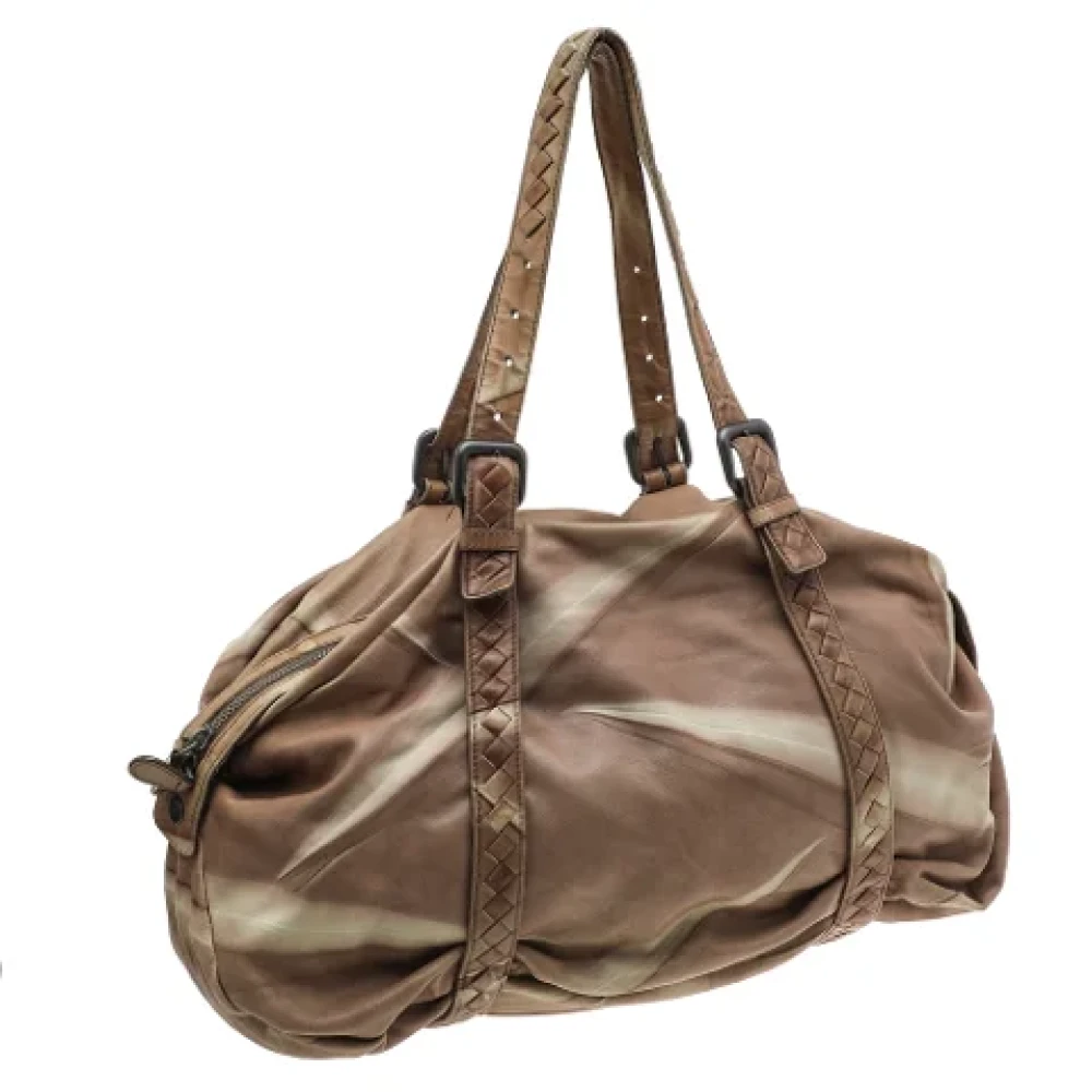 Bottega Veneta Vintage Pre-owned Leather handbags Beige Dames