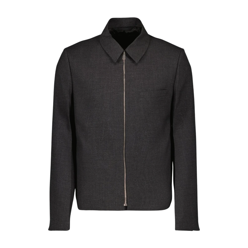 Givenchy Herr Grå Jackor M, Ulljacka Med Dragkedja