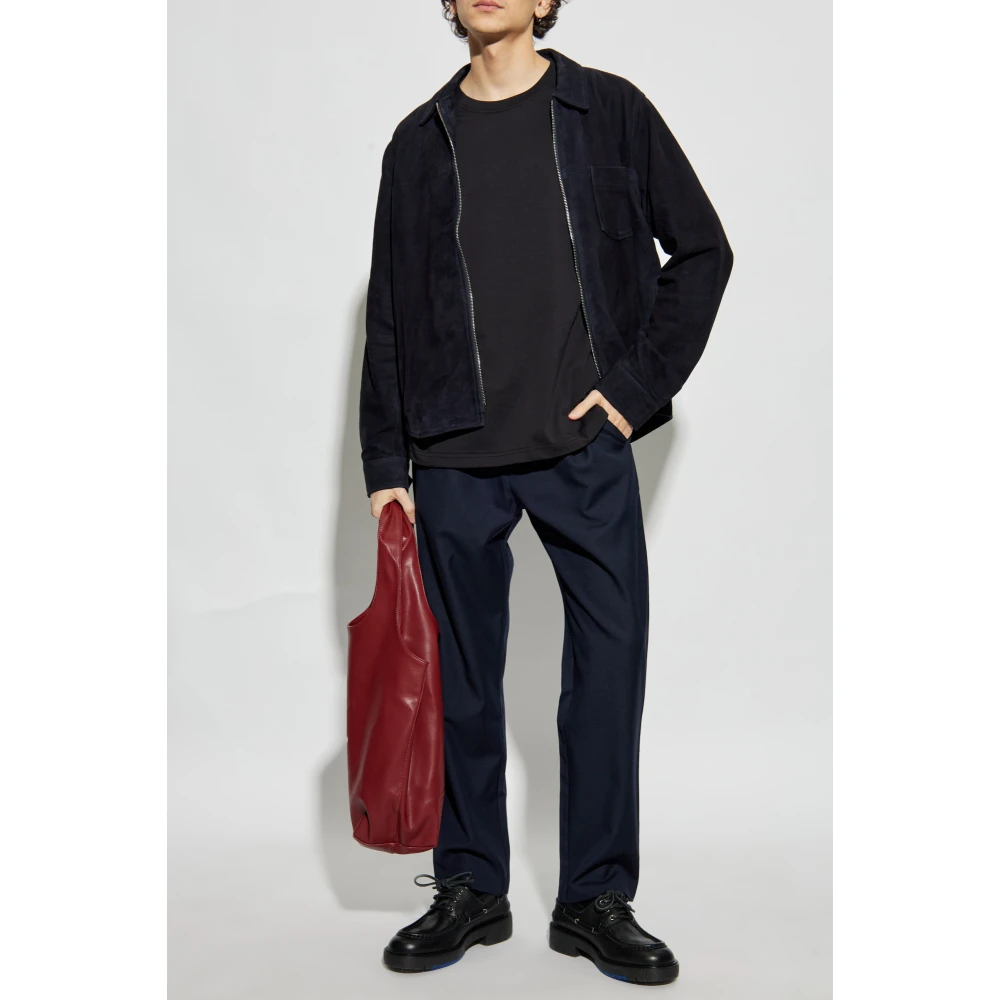 Samsøe Sabertil Loose Fit Broek Blue Heren