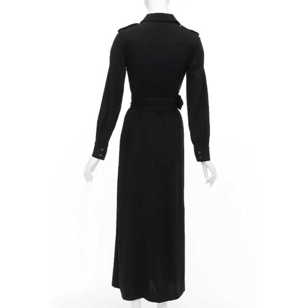 Gucci Vintage Pre-owned Wool dresses Black Dames