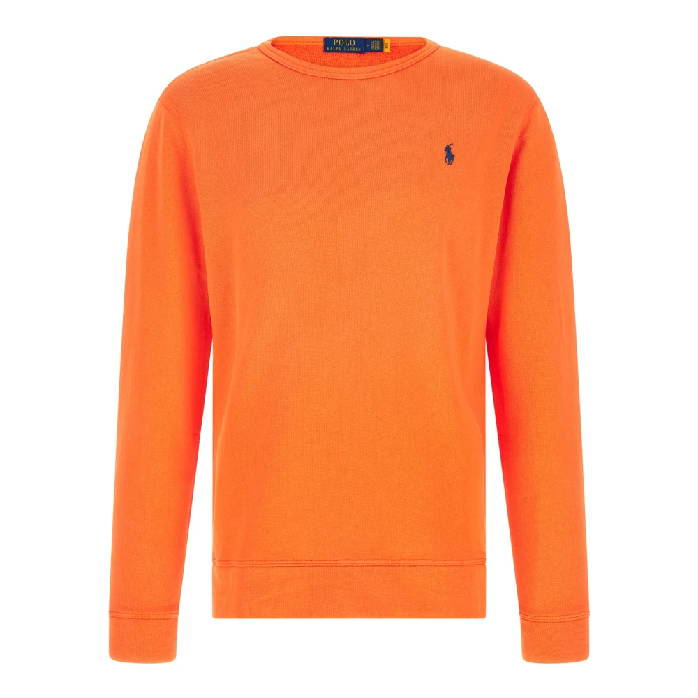 Polo Ralph Lauren Men's Orange Loopback Fleece Sweatshirt - Sweatshirts - M - Sweatshirts & Hoodies