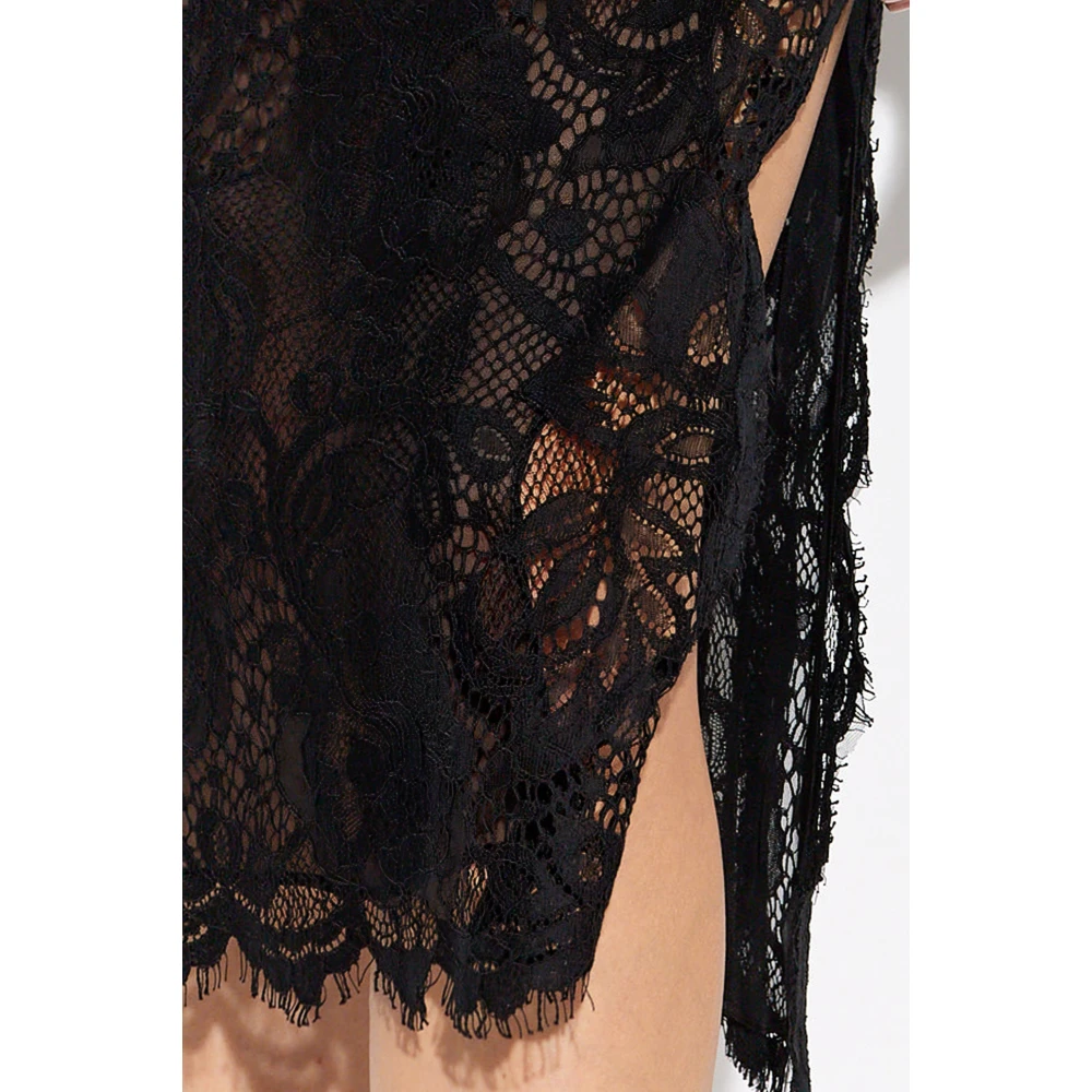 Dolce & Gabbana Kanten jurk Black Dames