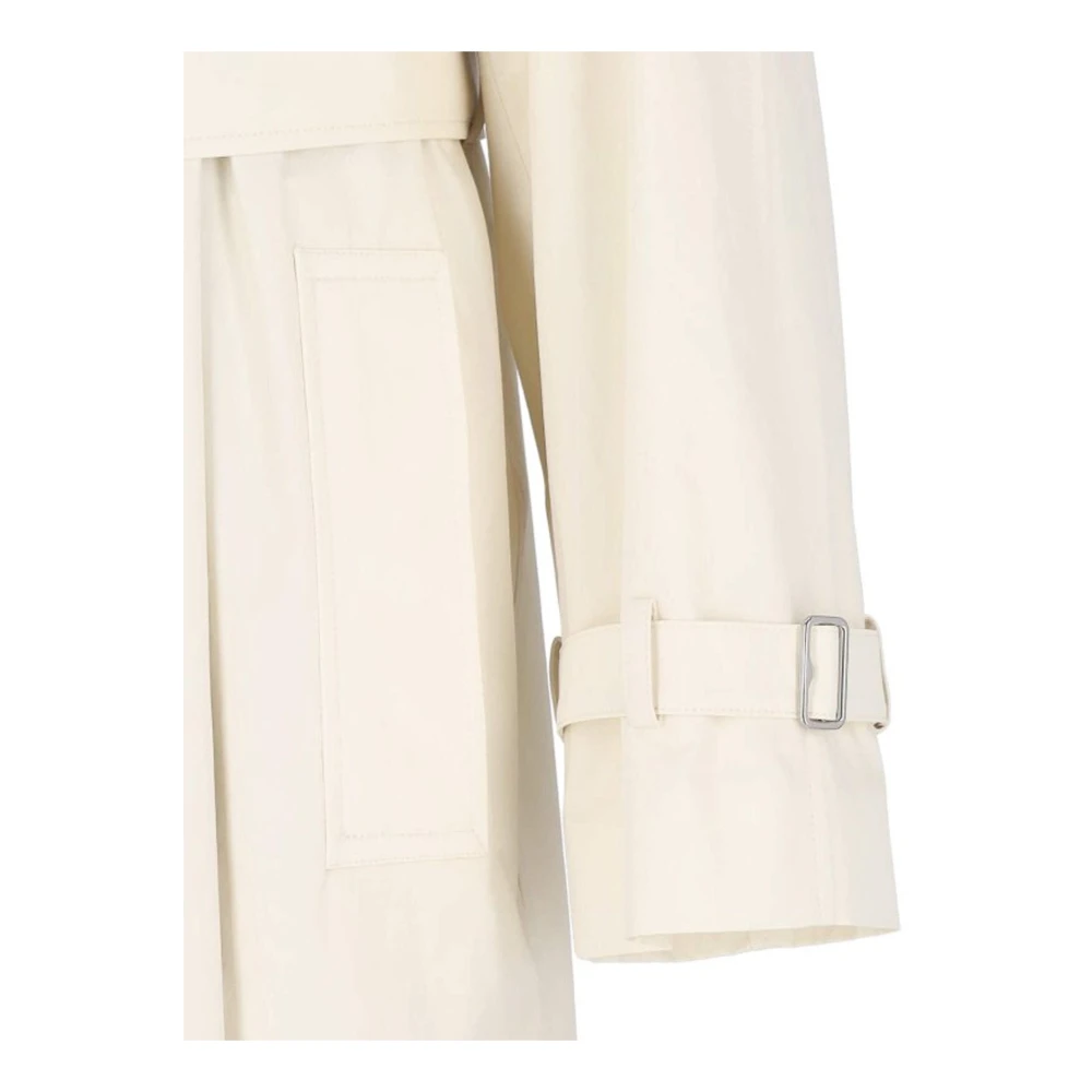 Burberry Katoenen trenchcoat met riem Beige Dames