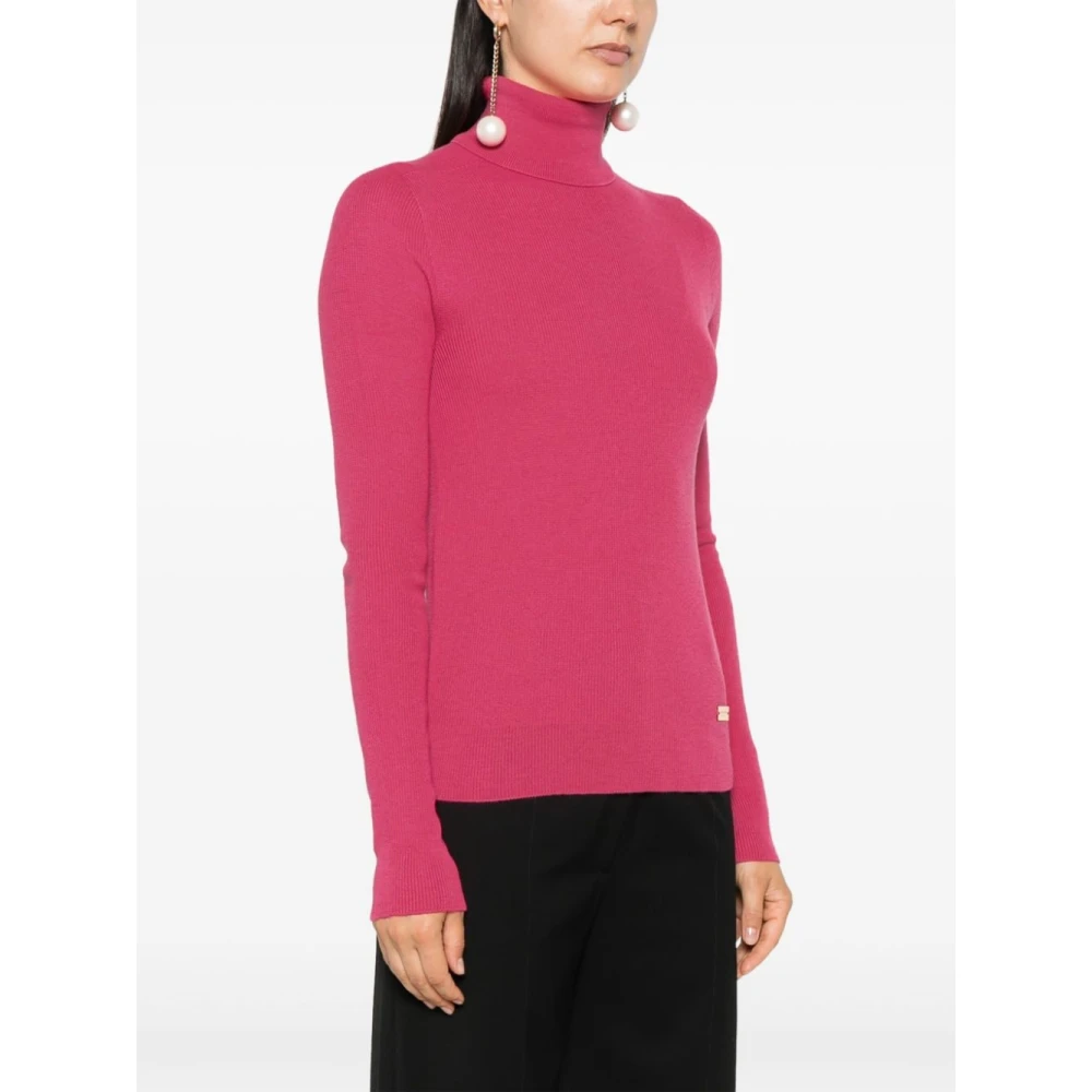 Balmain Fuchsia Jersey Sweater Pink Dames