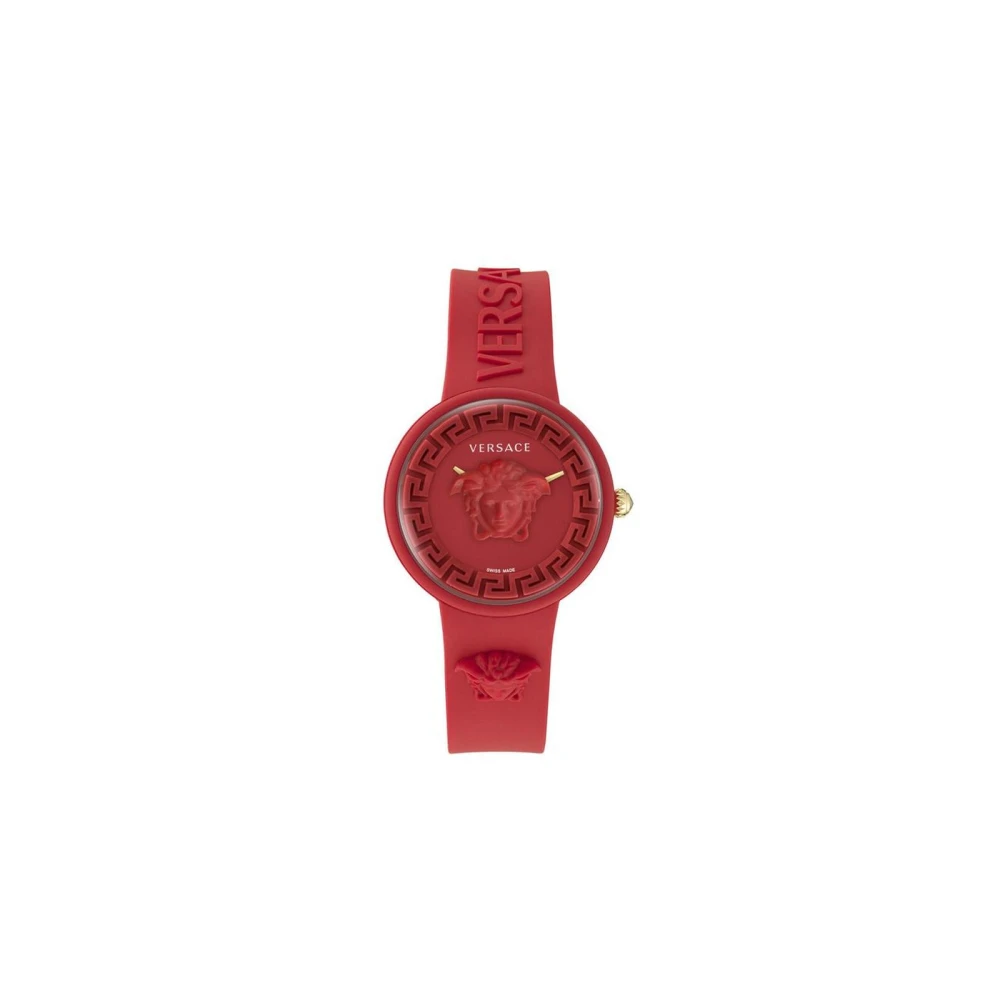 Versace Women's Red Medusa Pop Watch