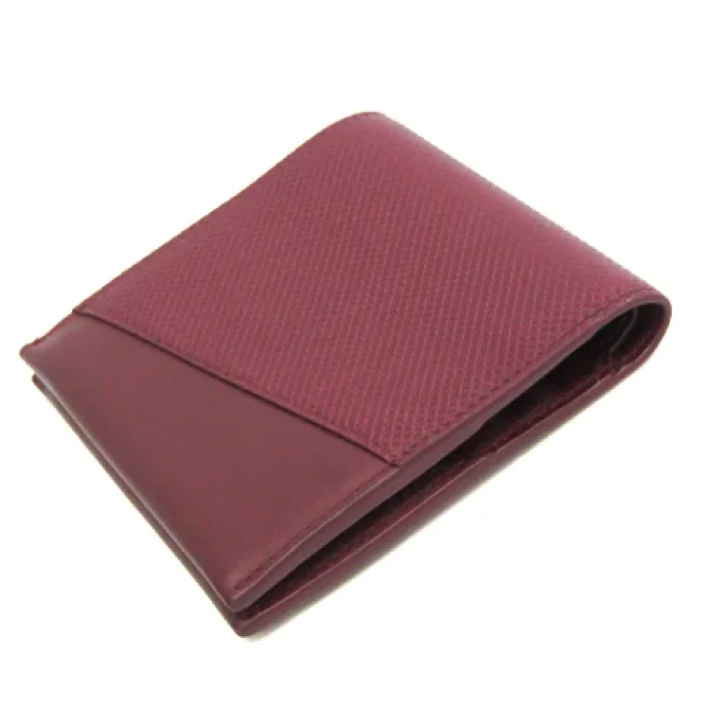 Bottega Veneta Vintage Pre-owned Leather wallets Red Dames