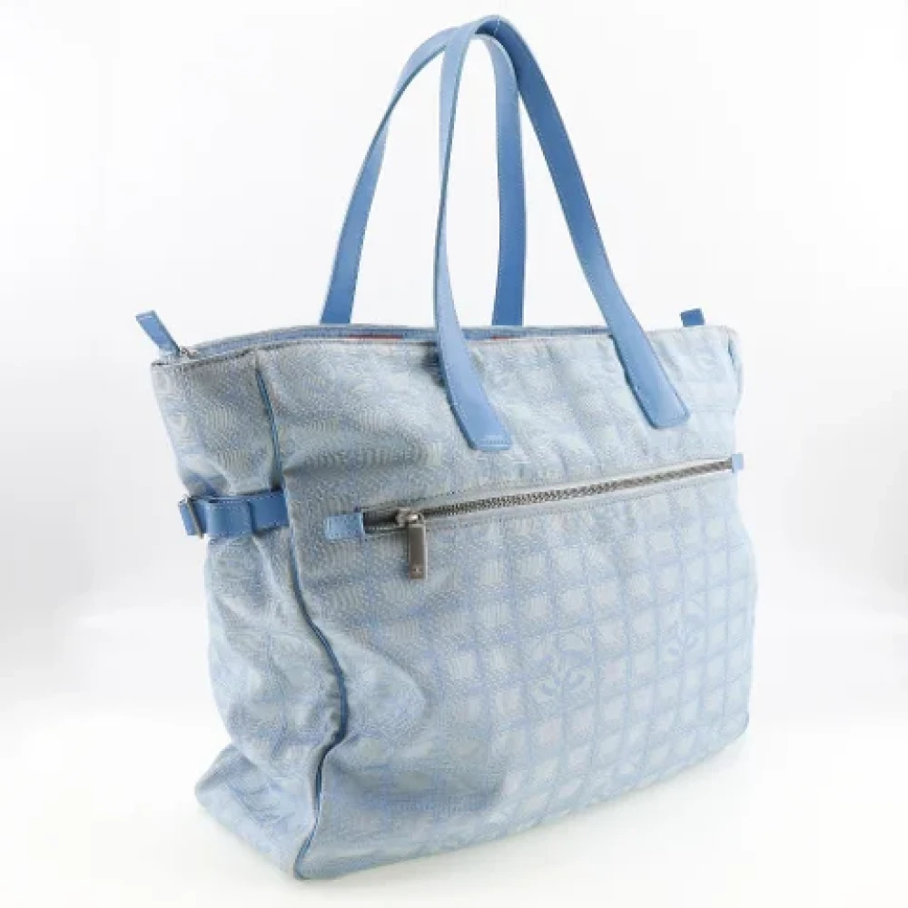 Chanel Vintage Pre-owned Canvas chanel-bags Blue Dames