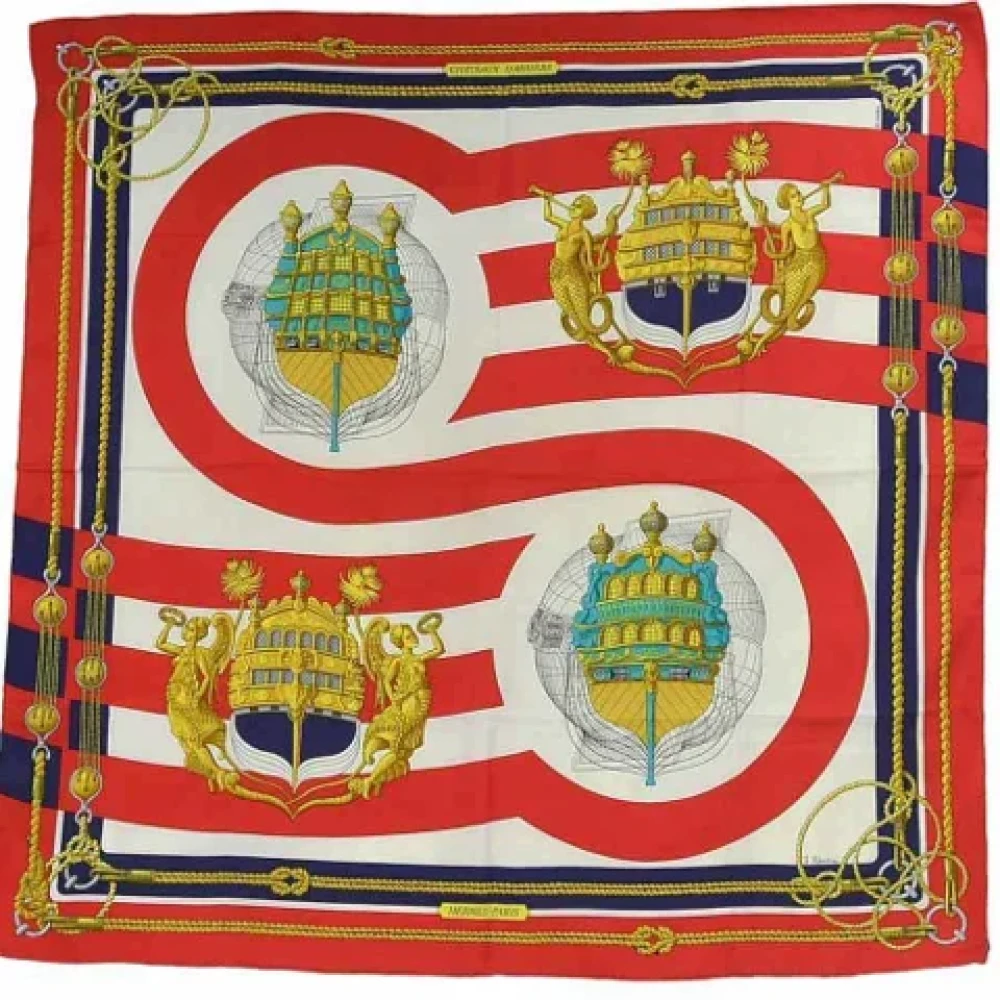 Pre-owned > Pre-owned Accessories > Pre-owned Scarves - - Hermès Vintage - Modalova