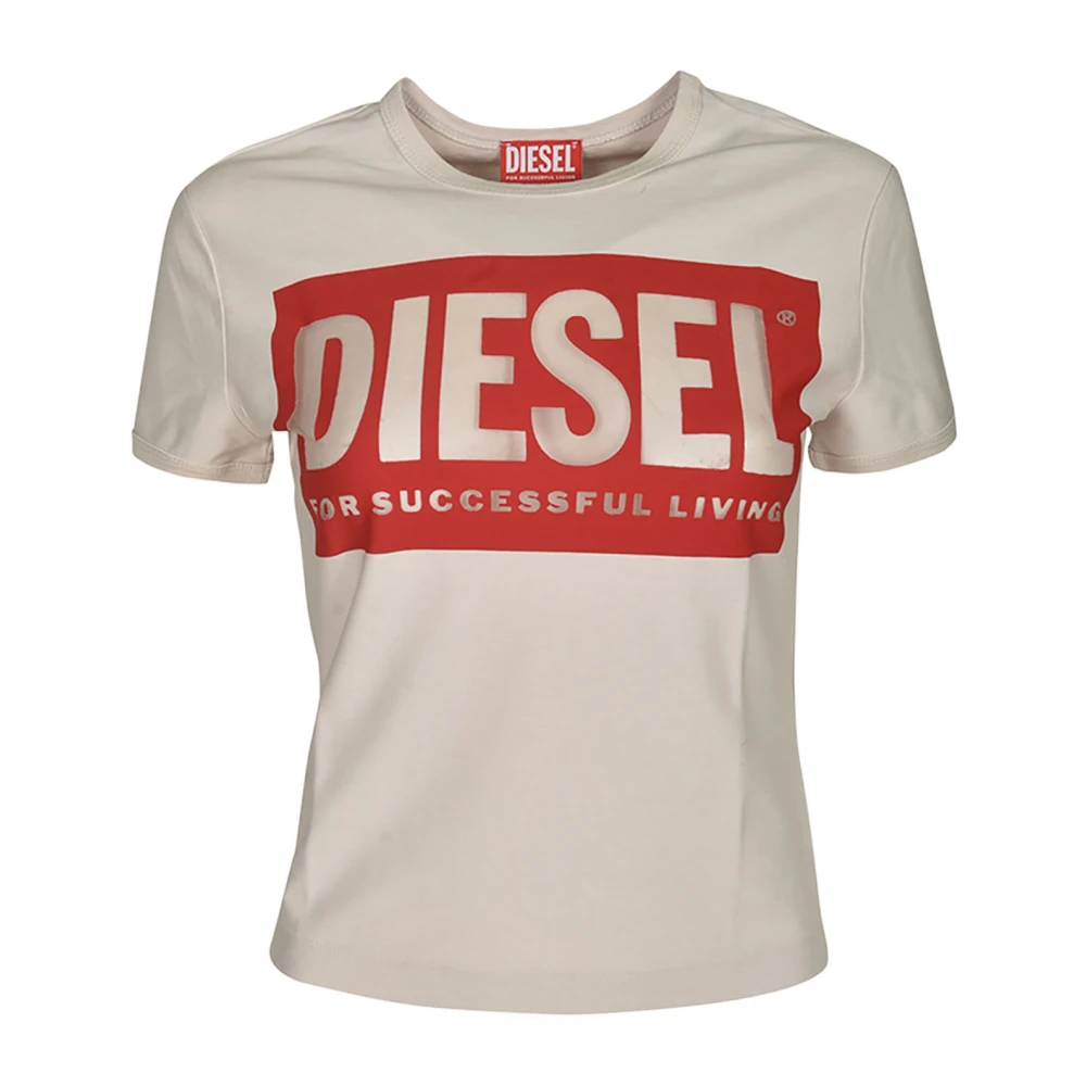 Diesel Stijlvolle T-shirts en Polos White Dames