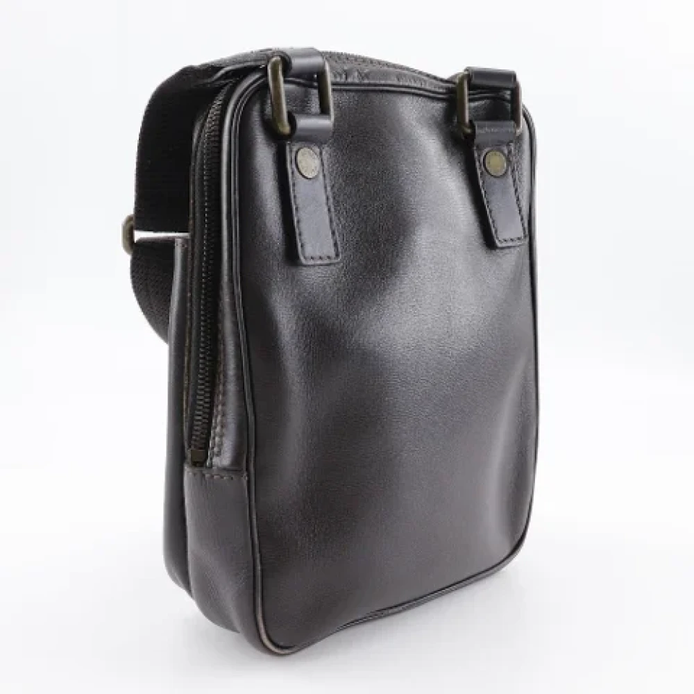 Louis Vuitton Vintage Pre-owned Leather crossbody-bags Brown Heren