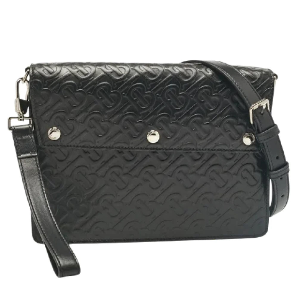Burberry Vintage Pre-owned Leather travel-bags Black Dames