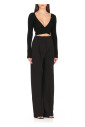 top-noir-en-viscose-avec-col-en-v