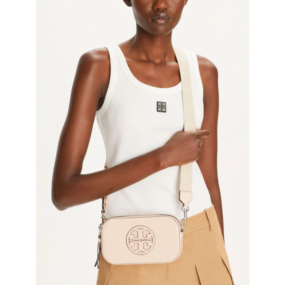 TORY BURCH Roze Double T Motif Schoudertas Pink Dames